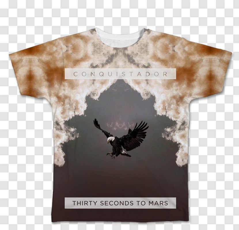 T-shirt Up In The Air Thirty Seconds To Mars Sleeve - Tshirt Transparent PNG