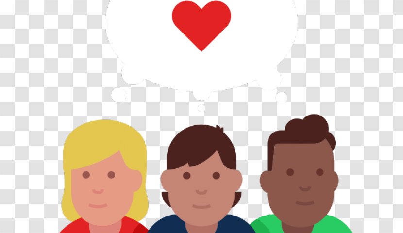 People Cartoon Friendship Heart Child - Gesture - Human Transparent PNG