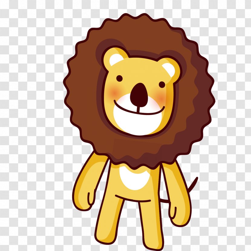 Lion Cartoon Illustration - Cat Like Mammal - Cute Little Transparent PNG