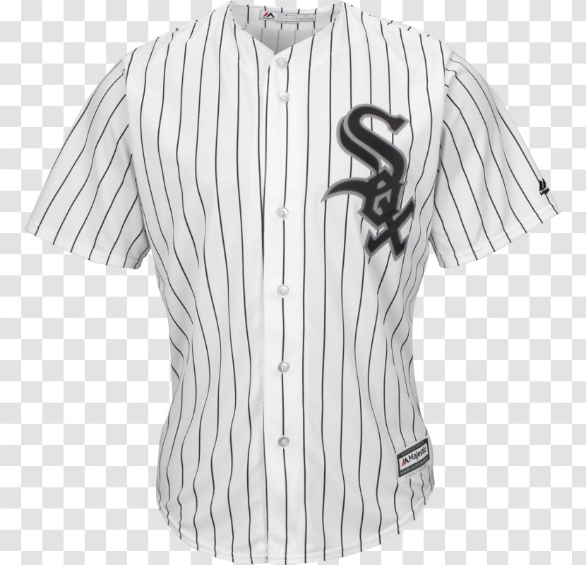 Chicago White Sox MLB Majestic Athletic Jersey Baseball - Monochrome Transparent PNG