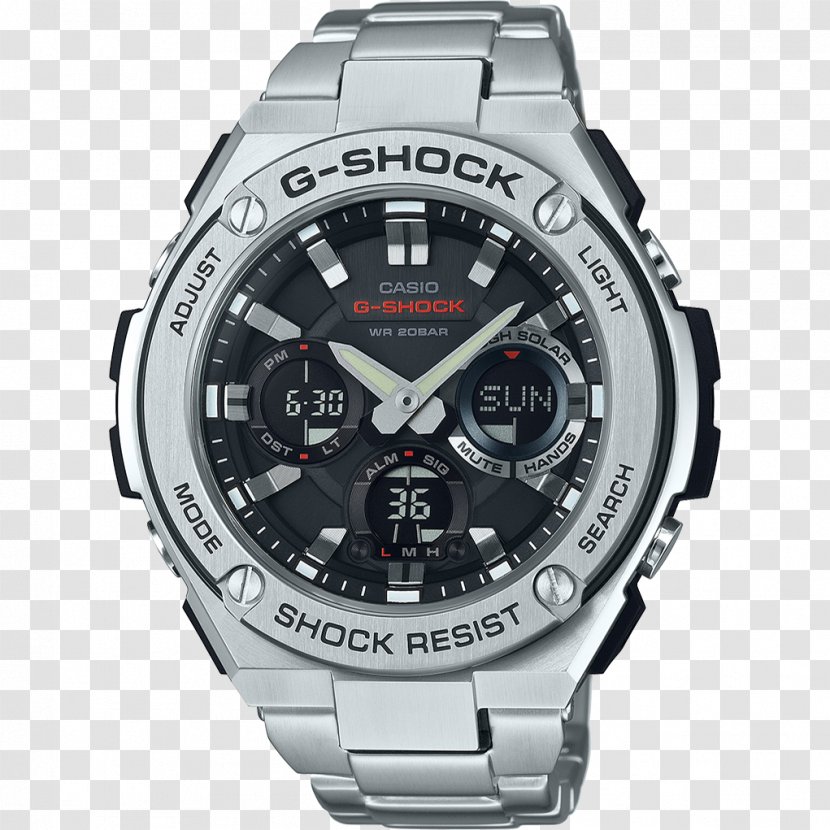 G-Shock Solar-powered Watch Casio Shock-resistant - Solarpowered Transparent PNG