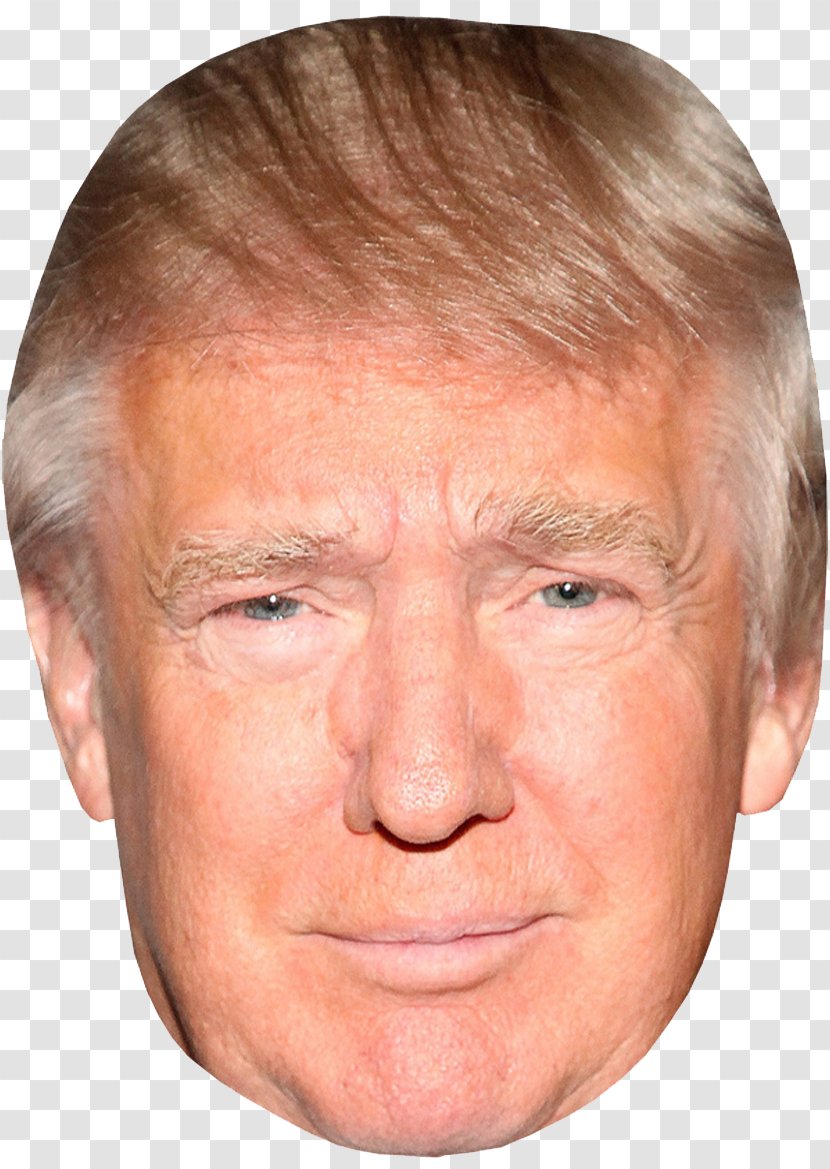 Donald Trump United States Amazon.com Mask Celebrity - Front Face Transparent Transparent PNG