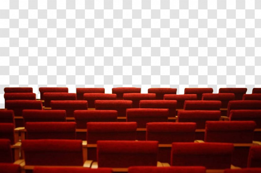 Chair Auditorium Stock Photography Cinema Royalty-free - Red Hand-painted Grandstand Seat Transparent PNG