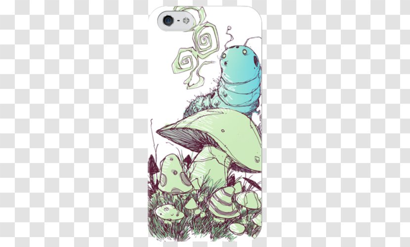 Caterpillar Alice's Adventures In Wonderland Cheshire Cat Drawing - Mobile Phone Accessories Transparent PNG