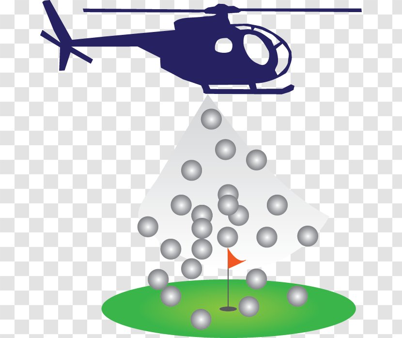 Golf Balls Helicopter Tee-ball - Christmas Tree - Cedar Transparent PNG