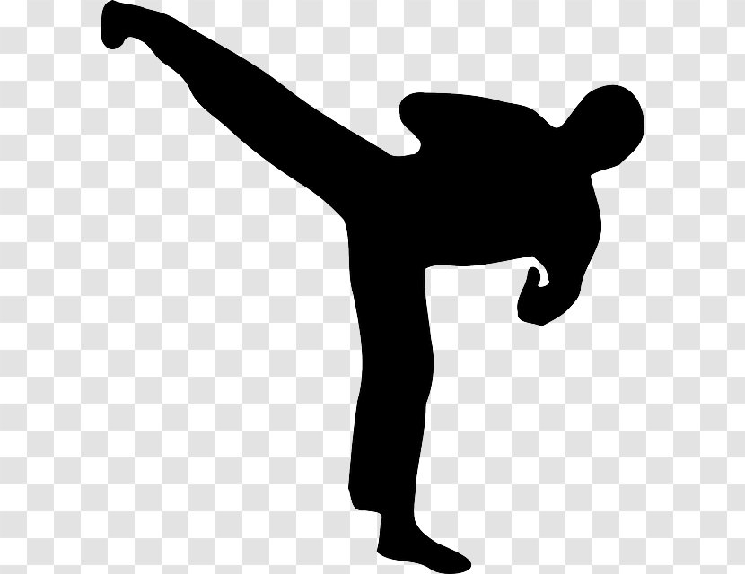Kickboxing Silhouette Clip Art - Standing Transparent PNG