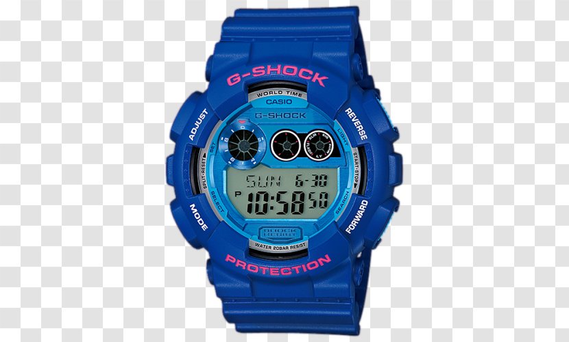 Master Of G G-Shock Watch Casio Tough Solar - Electric Blue Transparent PNG