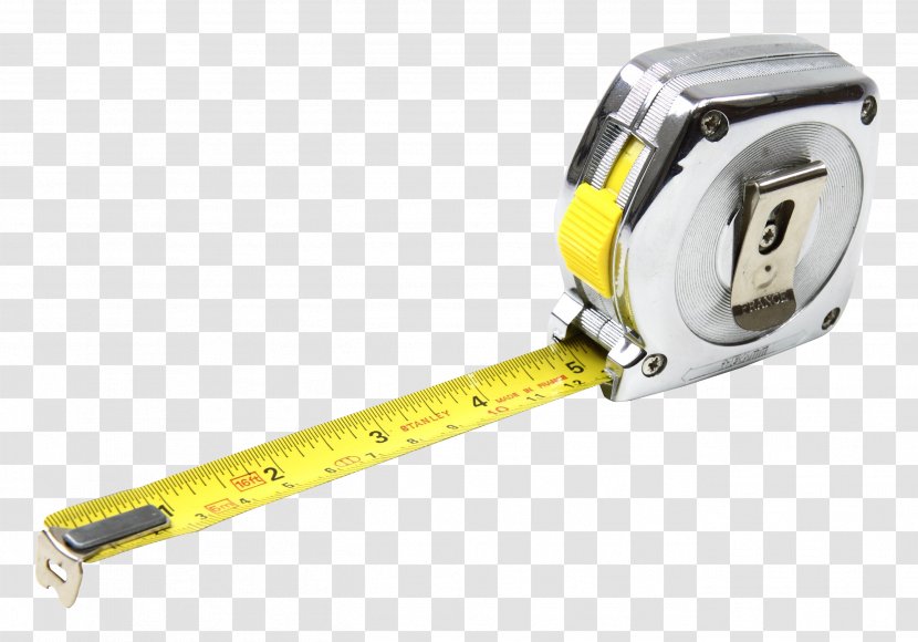 Tape Measure Measurement Adhesive Measuring Instrument Inch - Yellow - Centimeter Transparent PNG