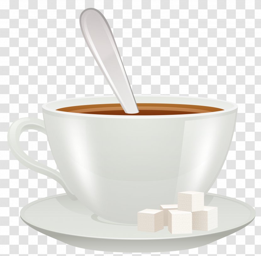 White Coffee Ristretto Espresso Cappuccino - Serveware - Cup Vector Clipart Transparent PNG