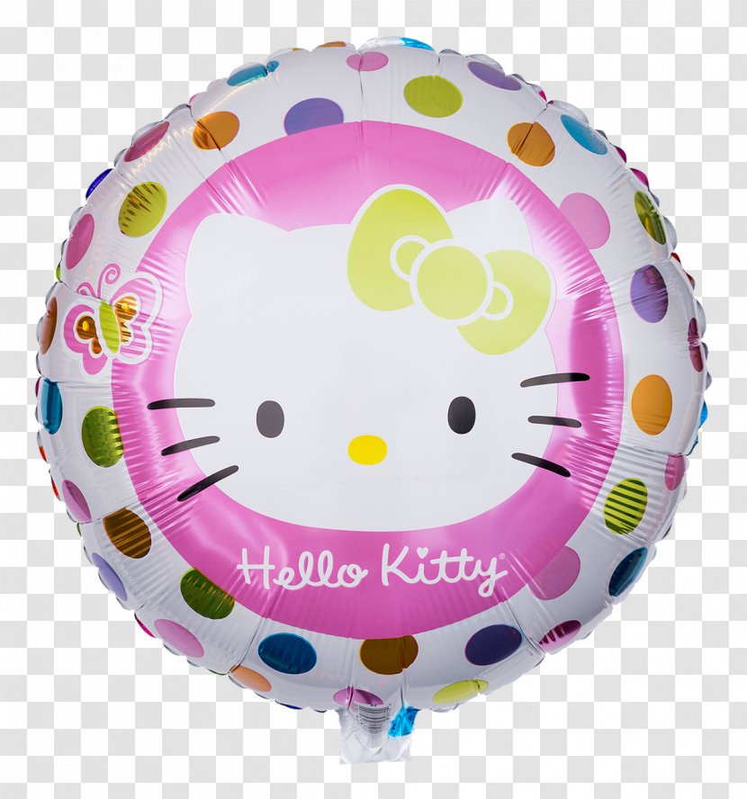 Toy Balloon Hello Kitty Gas Birthday - Cartoon Transparent PNG