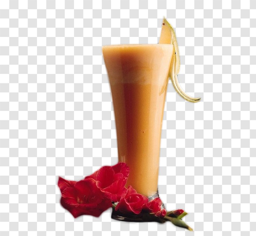Juice Milkshake Smoothie Health Shake Non-alcoholic Drink - Wine Glass - High Of And Flower Decoration Transparent PNG