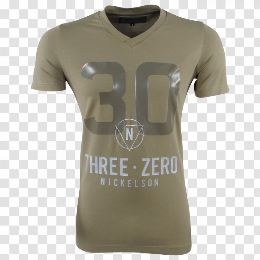 T-shirt Sleeve Khaki Neck - Active Shirt - Mo Transparent PNG