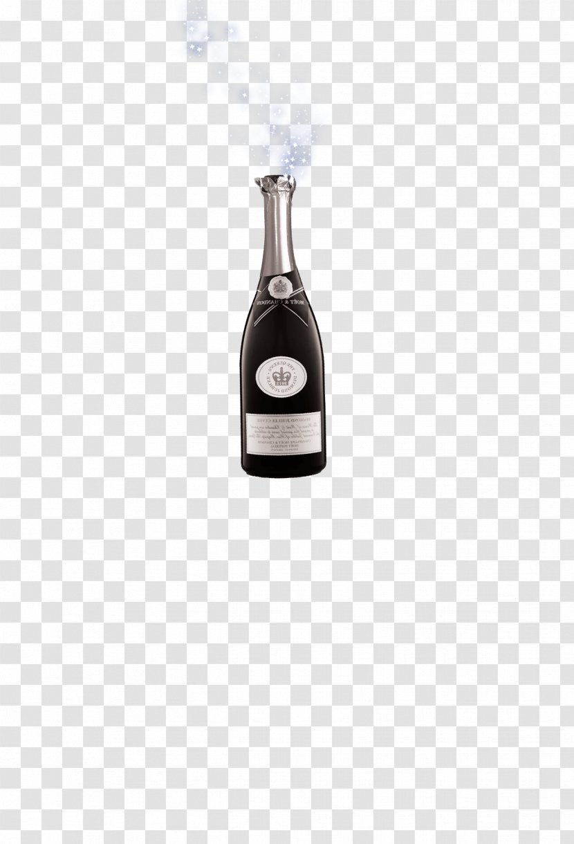 Champagne Wine Bottle - Glass Transparent PNG
