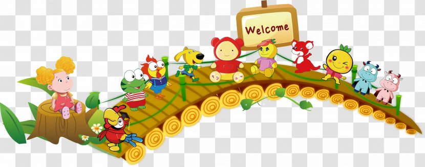 Child Cartoon Android - Frame - Bridge Transparent PNG