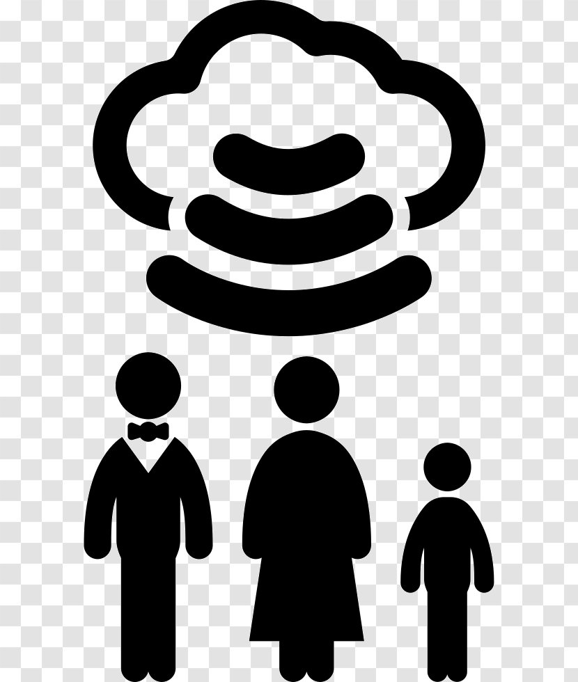 New Inn Guest House Wi-Fi Internet Cloud Computing - Black And White - Family Linear Fashion Figures Transparent PNG