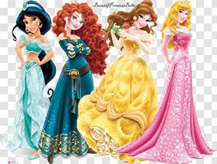 Belle Princess Aurora Jasmine Tiana Disney - Silhouette Transparent PNG