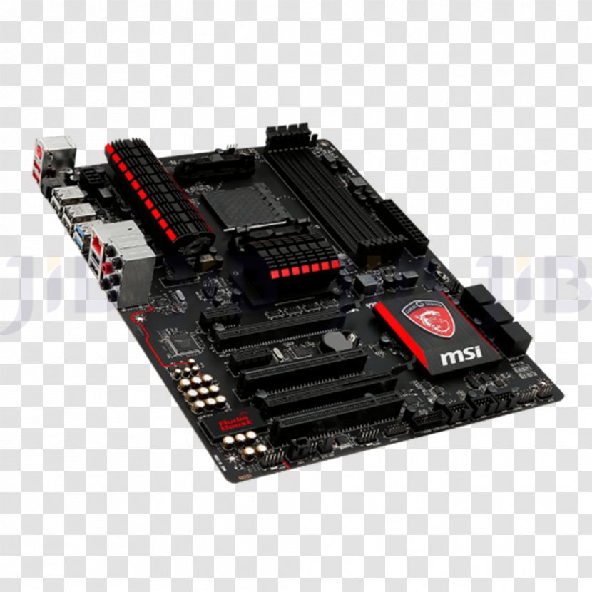 Motherboard AMD FX Advanced Micro Devices Central Processing Unit MSI 970 Gaming - Microcontroller - Socket AM3 Transparent PNG