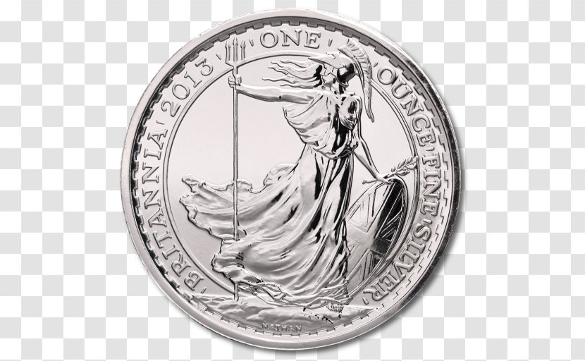 Coin Britannia Silver United Kingdom Transparent PNG
