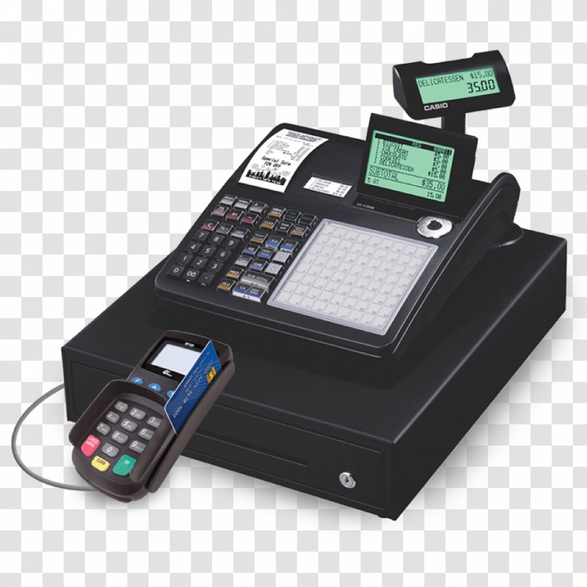 Cash Register Point Of Sale Cashier Money Small Business - Telephony Transparent PNG