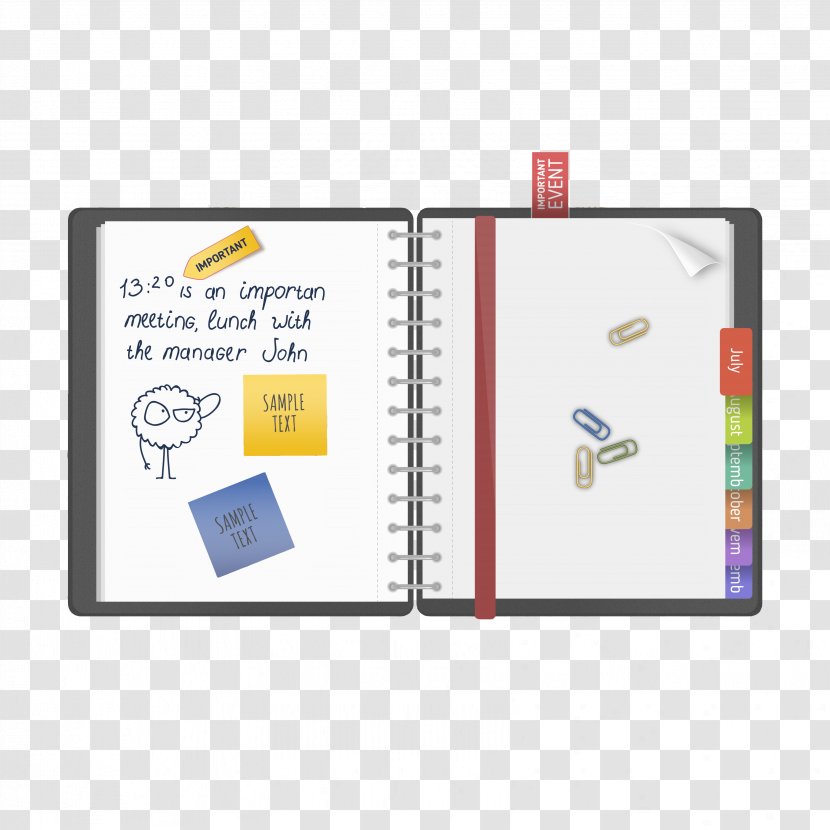 Diary Download Euclidean Vector Calendar Icon - Time - Notebook Transparent PNG