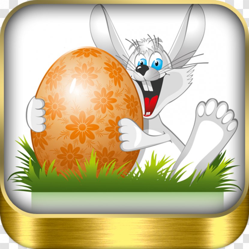 Easter Bunny Egg Drawing - Illustrator - Fresh Tag Vector Material Transparent PNG