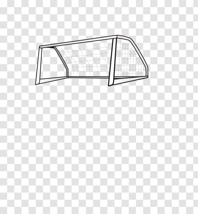 Goal Football Clip Art - Black And White - Free Soccer Images Transparent PNG