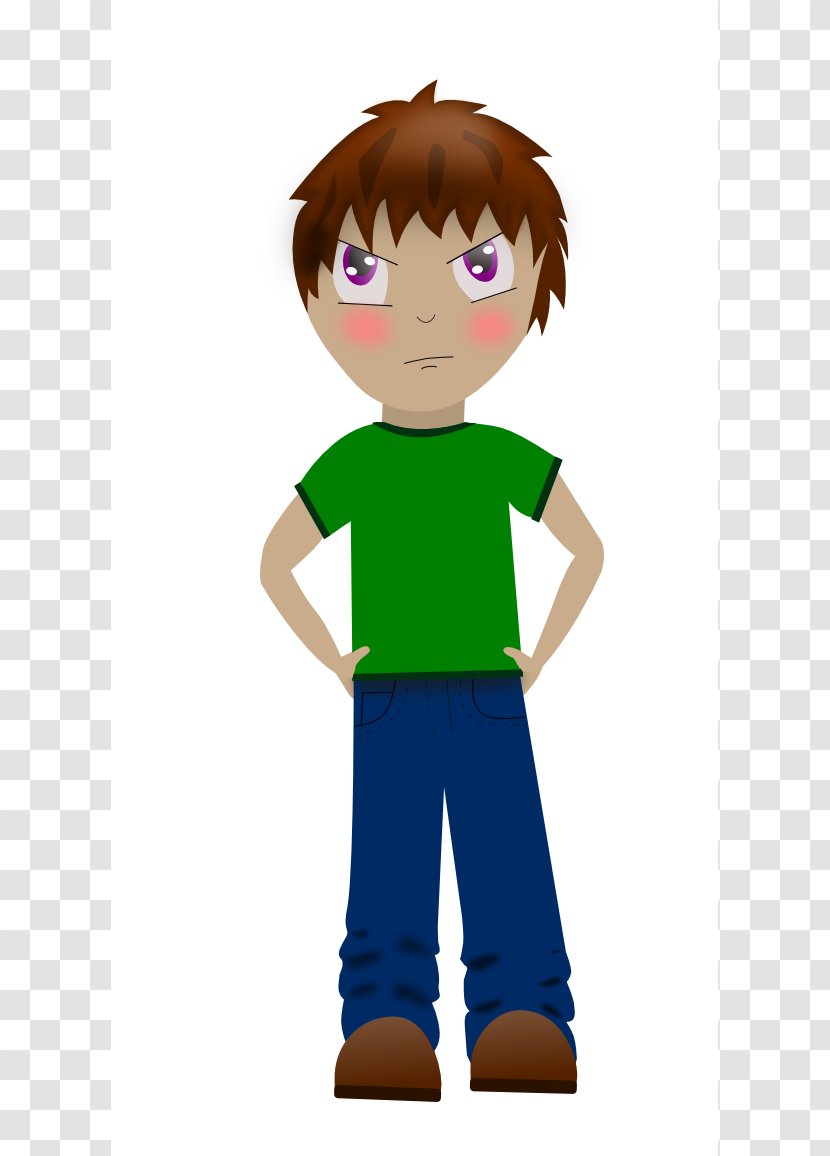 Boy Anger Clip Art - Flower - Sad Cartoon Transparent PNG