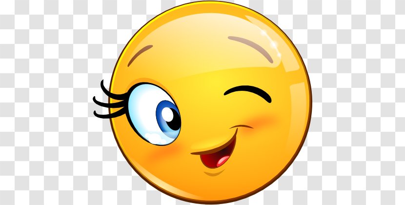 Smiley Wink Emoticon Flirting Clip Art - Laughter Transparent PNG