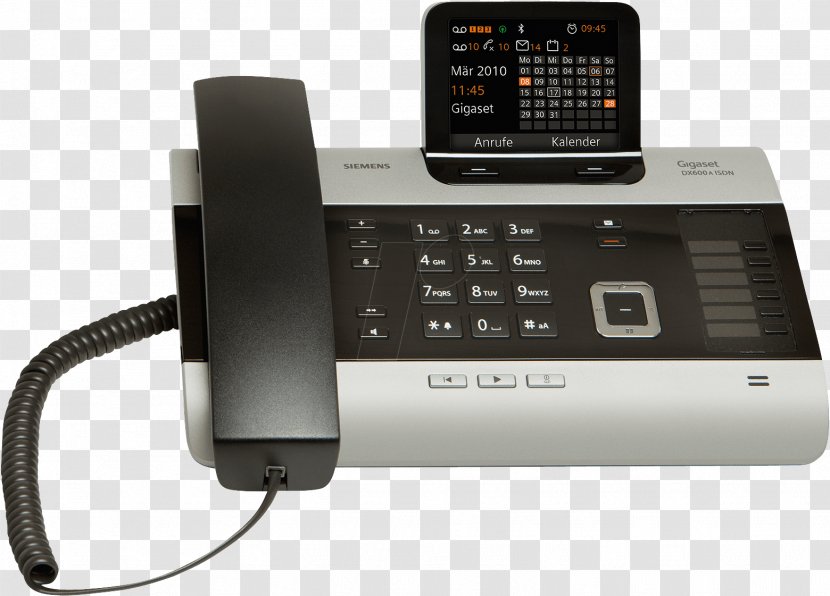 Gigaset DX600A ISDN Telephone Integrated Services Digital Network Answering Machines - Umts Transparent PNG