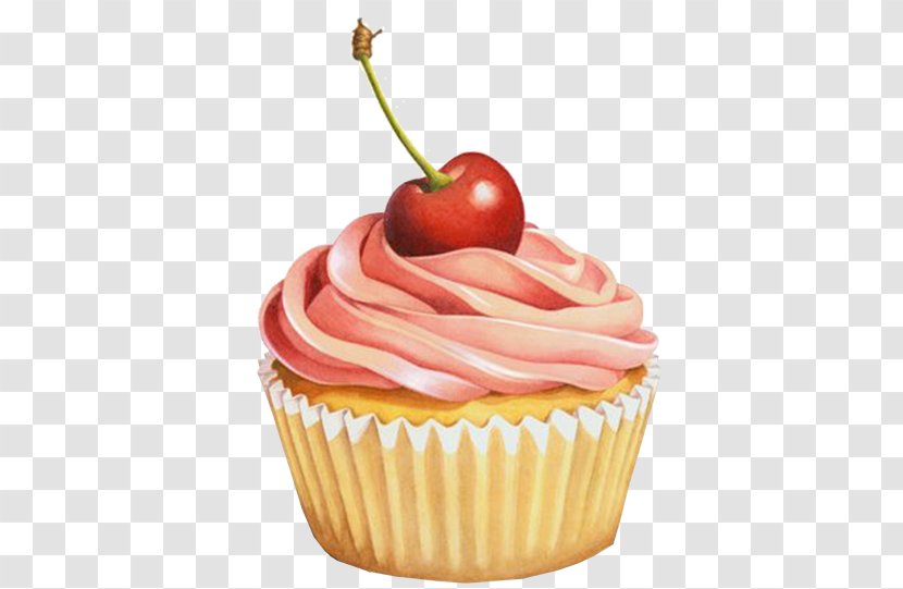 Cupcakes & Muffins Red Velvet Cake Frosting Icing Madeleine - Muffin - Cupcake Transparent PNG