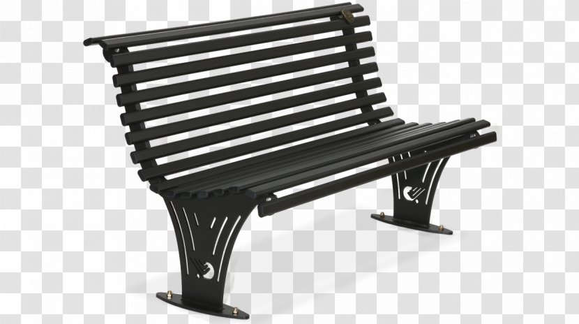 Bench Street Furniture Steel Garden - Seat - Vector Transparent PNG