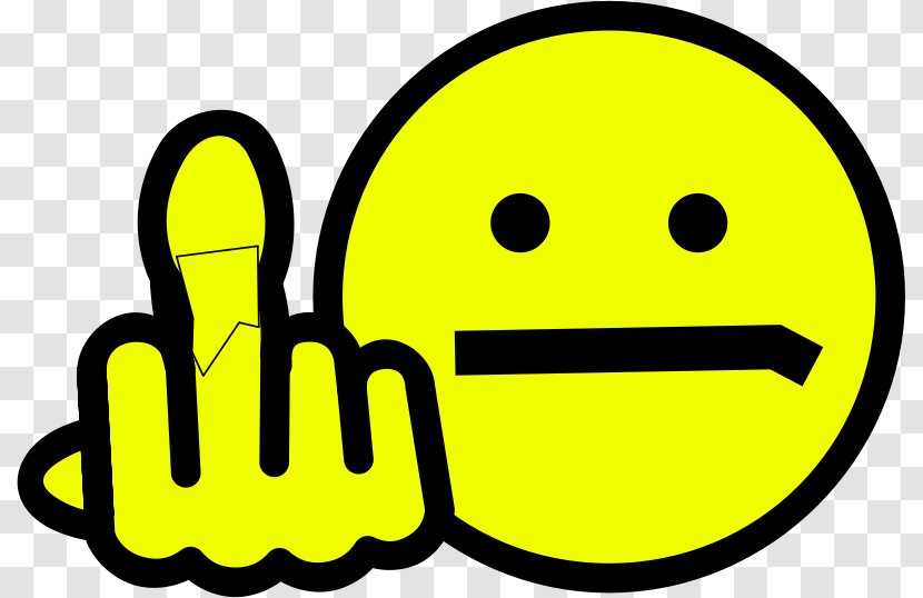 Smiley Emoticon Middle Finger Clip Art - Cushion Transparent PNG