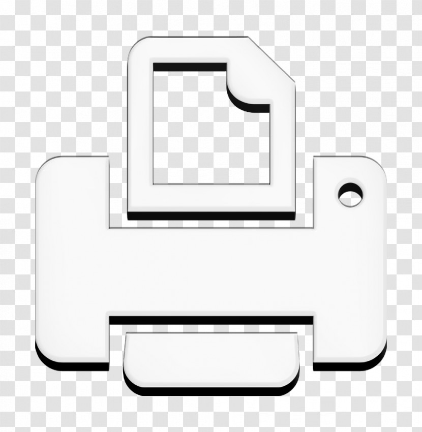 Technology Icon Printer With Paper Icon Print Icon Transparent PNG