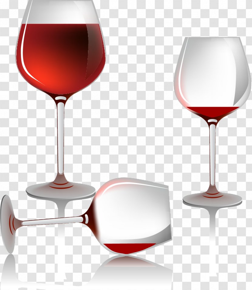 Red Wine Burgundy Glass - Drink - Vector Transparent PNG