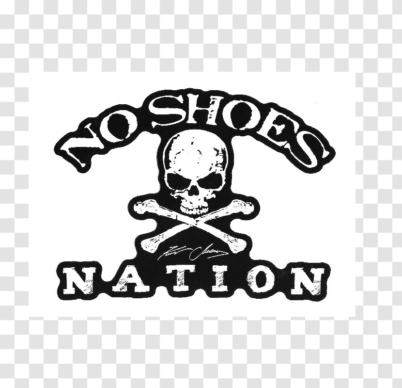 T-shirt Decal Sticker Die Cutting No Shoes Nation Tour - Bone Transparent PNG
