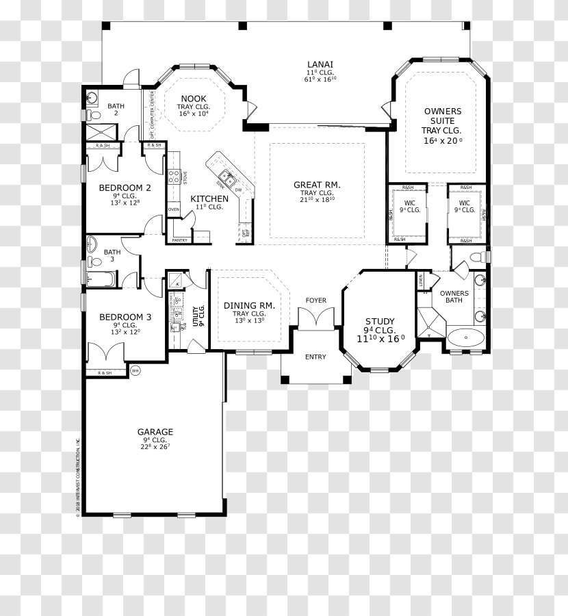 Floor Plan Brand Paper - Drawing - Egret Poster Design Transparent PNG