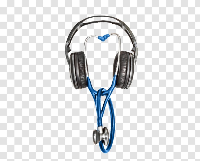 Headphones Headset Audio - Technology - Blue Stethoscope Transparent PNG
