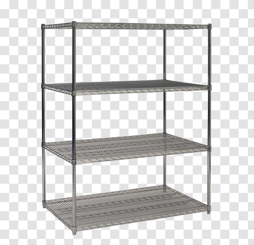 Wire Shelving Shelf Chrome Plating Bookcase - Freezers Transparent PNG