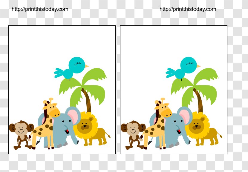 Baby Jungle Animals Wedding Invitation Shower Game Infant - Organism - Birthday Transparent PNG
