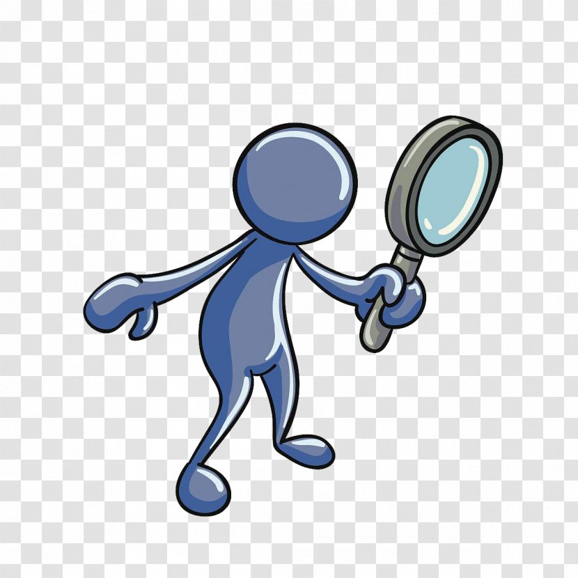 Magnifying Glass Euclidean Vector - Cartoon - Man's Pattern With A Transparent PNG