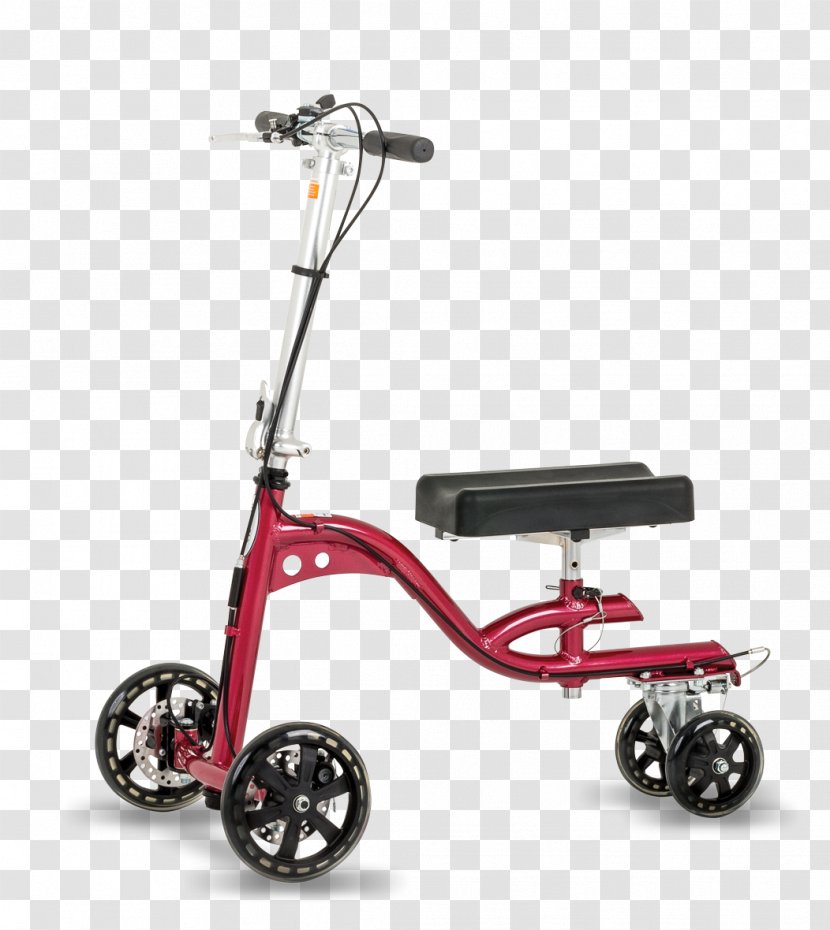 Kick Scooter Knee Wheel Crutch Walker - Watercolor Transparent PNG