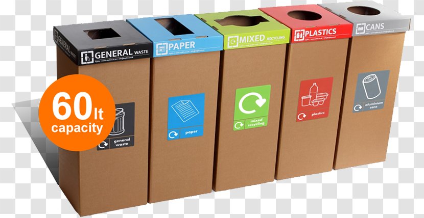 Recycling Bin Rubbish Bins & Waste Paper Baskets Cardboard Transparent PNG