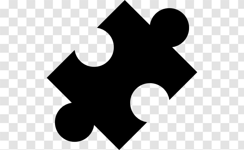 Jigsaw Puzzles Leisure Clip Art - Monochrome - Represent By A Symbol Crossword Clue Transparent PNG