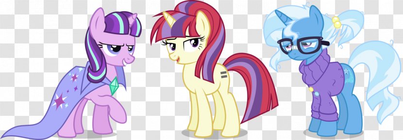 Pony Trixie Twilight Sparkle Rainbow Dash Sunset Shimmer - Cartoon - My Little Transparent PNG