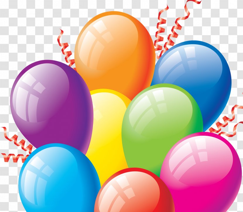 Balloon Party Birthday Clip Art - Document - Balloons Transparent PNG