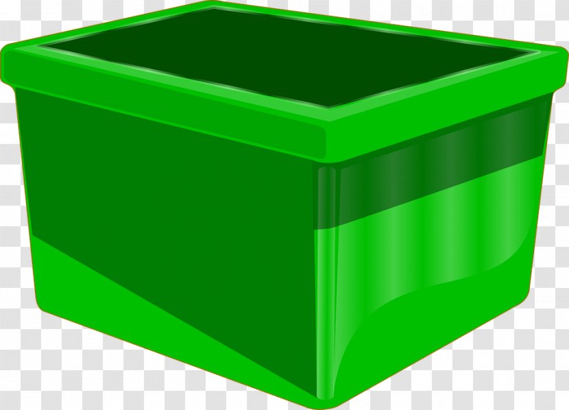 Clip Art Rubbish Bins & Waste Paper Baskets Recycling Bin Green - Rectangle - Container Transparent PNG
