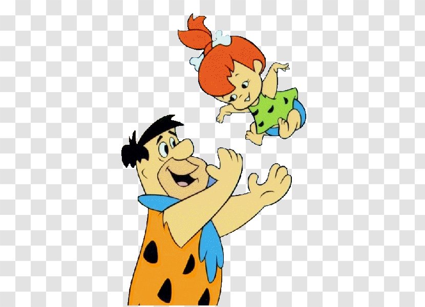 Pebbles Flinstone Fred Flintstone Wilma Bamm-Bamm Rubble Barney - Watercolor - Animation Transparent PNG