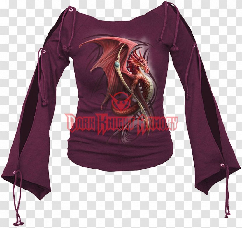 Long-sleeved T-shirt Top Blouse - Boat Neck - Spear House Transparent PNG