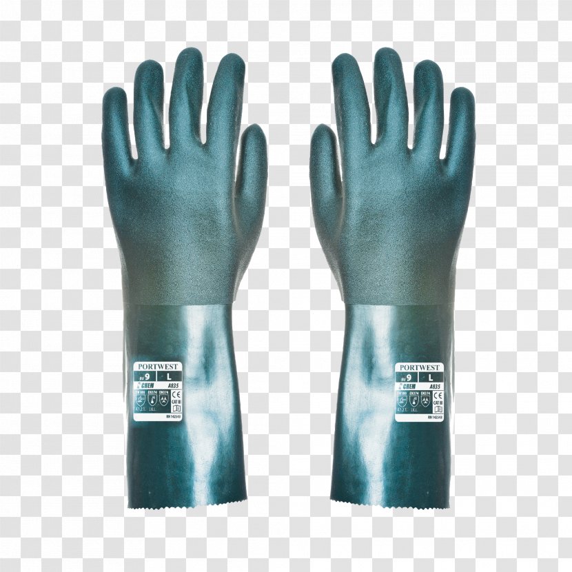 Glove Workwear Polyvinyl Chloride Portwest Clothing - Gnr Transparent PNG
