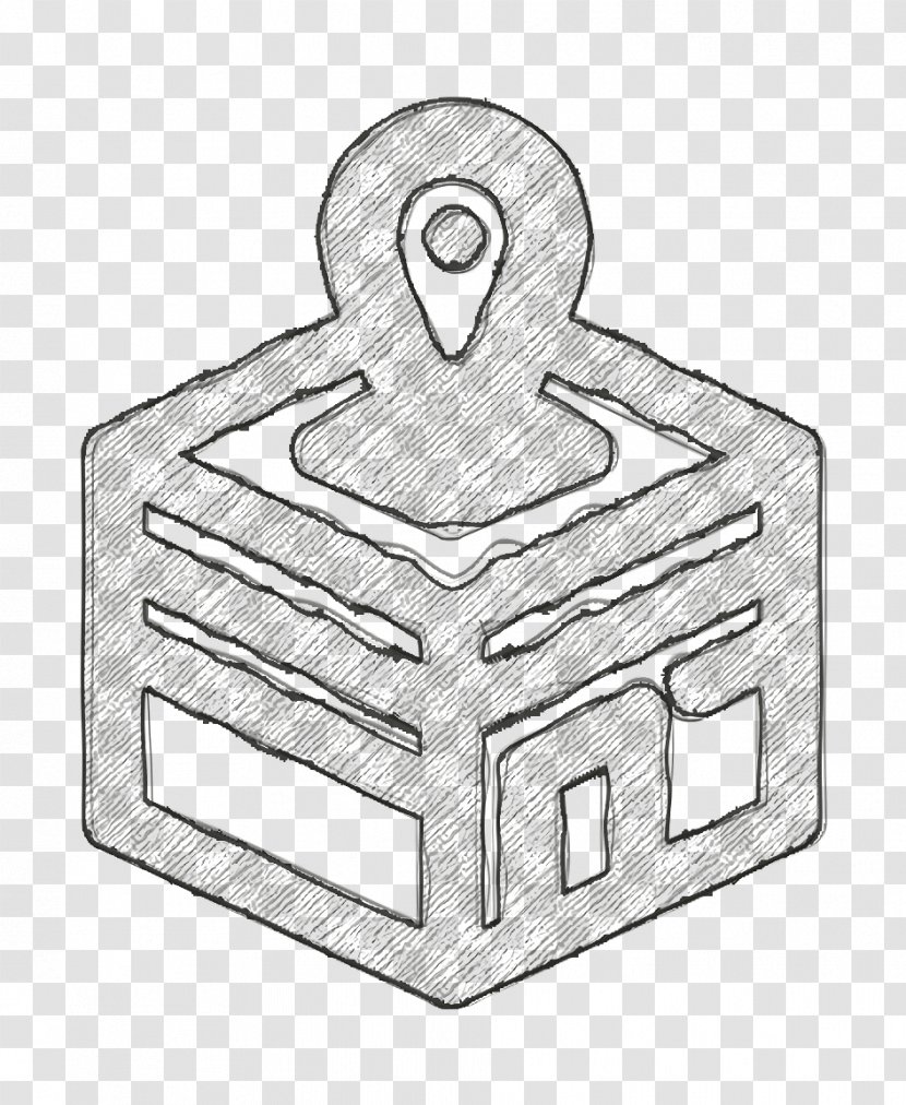 Kabah Icon Kiblat Mecca - Line Art Labyrinth Transparent PNG